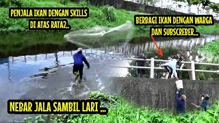 MENYERGAP KAWANAN IKAN DENGAN JALA LANGSUNG BERBAGI DENGAN WARGA