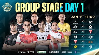 FILIPINO | Ika-1 Araw ng M4 Group Stage | M4 World Championship