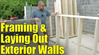 Garage Build #25 - Framing/Laying Out Exterior Wall