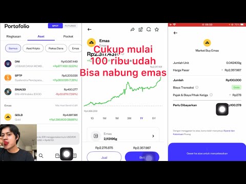 Cukup mulai nabung emas modal 100 ribu biar untungnya jadi 1 juta di aplikasi pluang