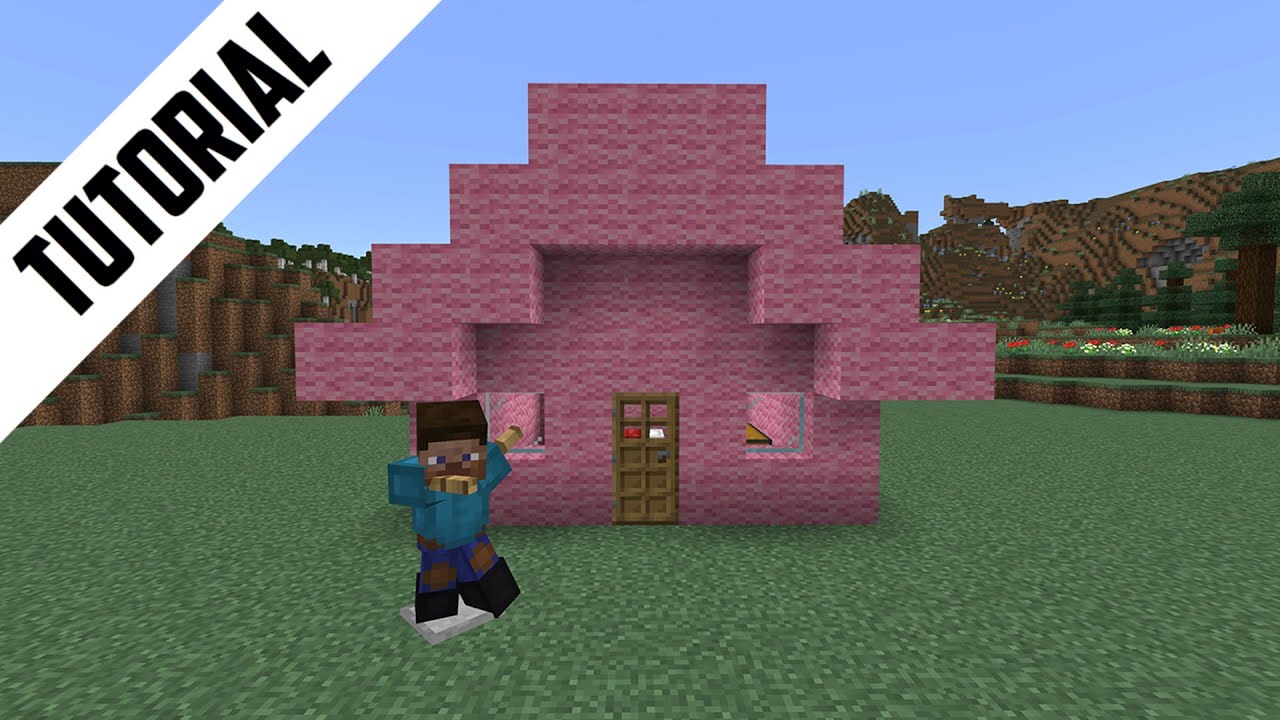 Minecraft Movie: How to Build Steve's Pink Wool House (Step By Step)