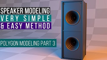 Maya Tutorial for Beginners in Hindi | Polygon Modeling Part#3 (Speaker Modeling)