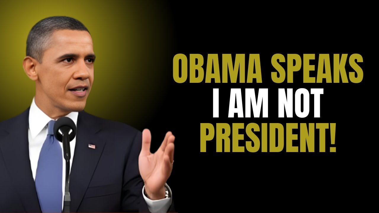 | Barack Obama Motivational Speech "I'M NOT THE PRESIDENT” – POWERFUL RESPONSE TO
