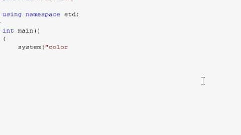 C++ Console Color Tutorial