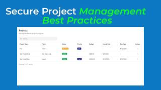 Secure Project Management Best Practices