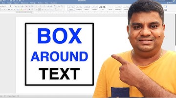 How To Put a Box Around Text In Word