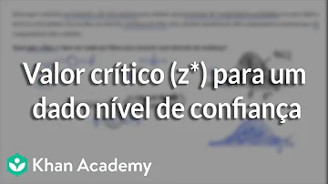 Como se calcula o valor crítico?