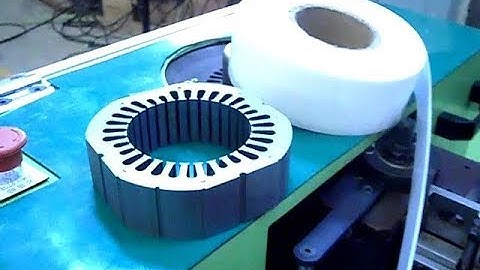 Automatic motor stator slot paper inserting machine
