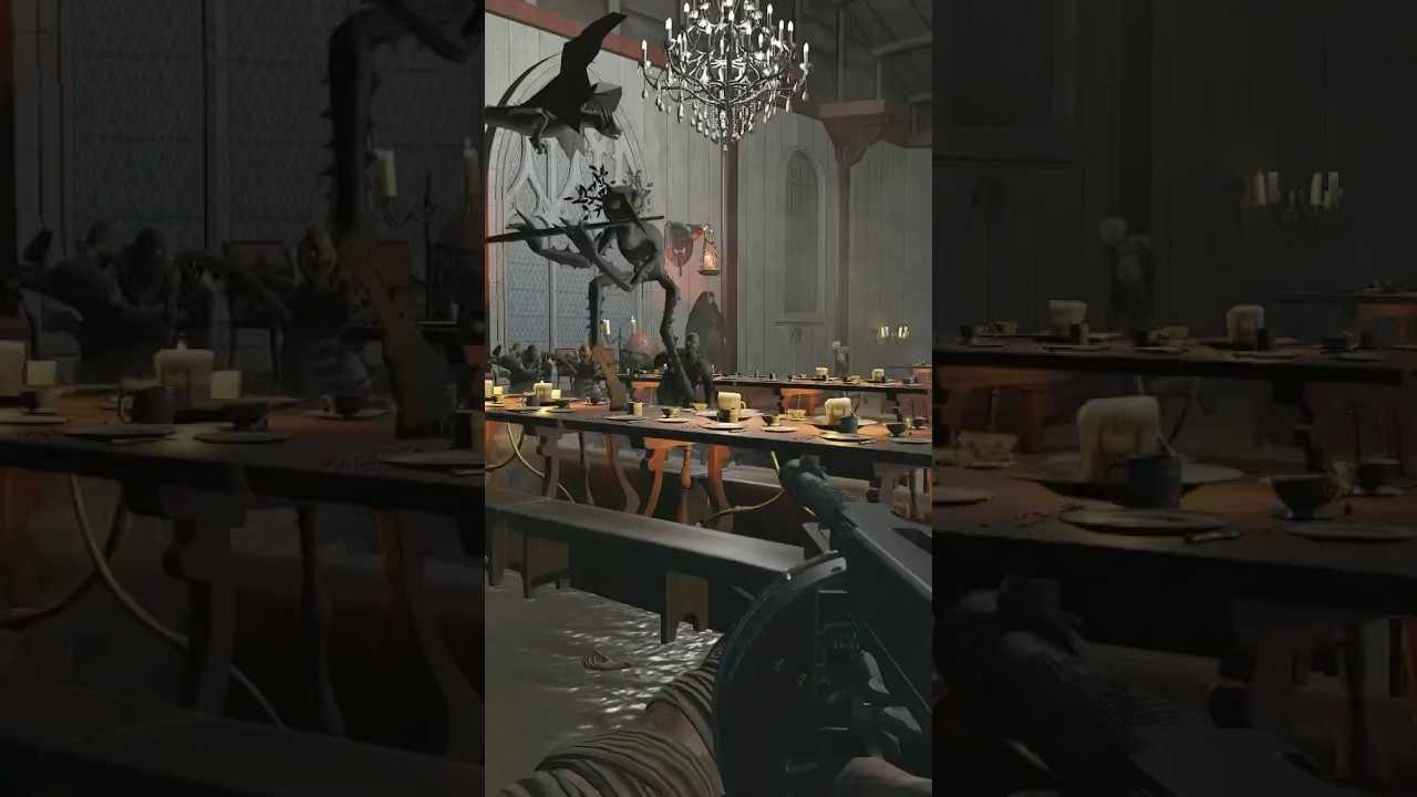 CALL OF DUTY BLACK OPS 3 ZOMBIES HARRY POTTER THE GREAT HALL MODDED MAP 