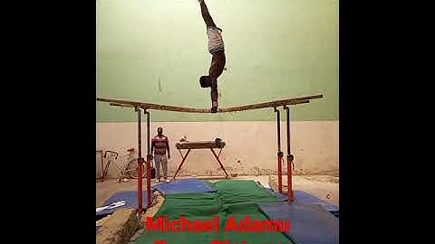 Double Salto on Parallel bars Nigeria gymnastics