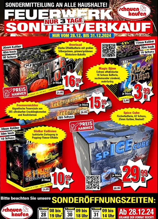 Feuerwerk Schauen und Kaufen 24/25 YouTube
