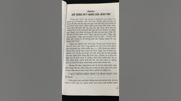 Đối tượng và ý nghĩa của logic học