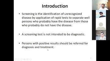 EPIDEMIOLOGY: KMU-INS-BSN: UNIT-9 SCREENING