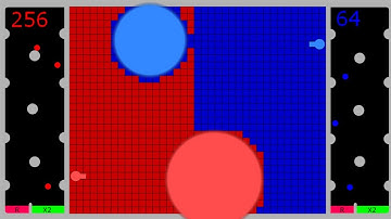 Multiply or Release with explosion N°2 - marble race in Algodoo
