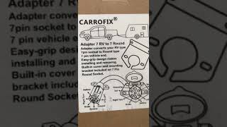 Carrofix 7 RV to 7 Pin Round Socket trailer adapter