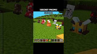Minecraft New Secret PROPS! Part - 22 [ actions and stuff ] #shorts #bestedit