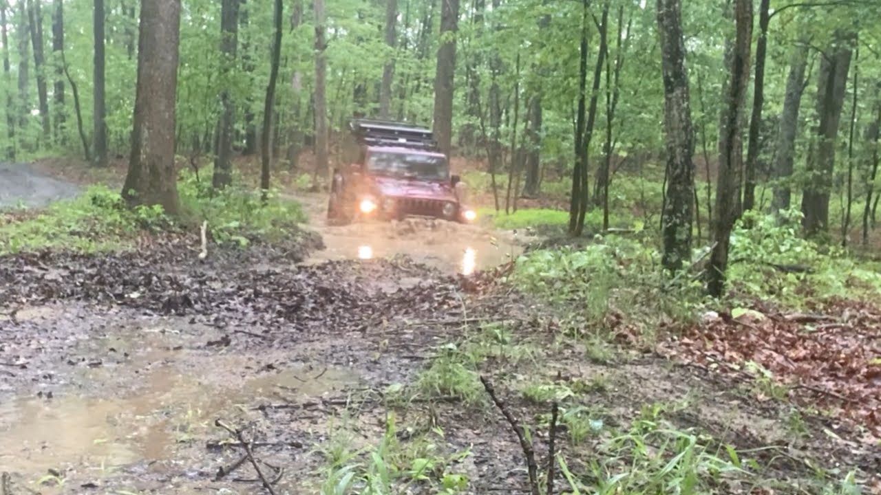 Green Ridge State Forest Wandering- puddles, creek crossings and abandoned tunnels.
