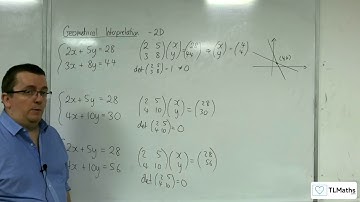 A-Level Further Maths: C8-01 Geometrical Interpretation: Two Dimensions