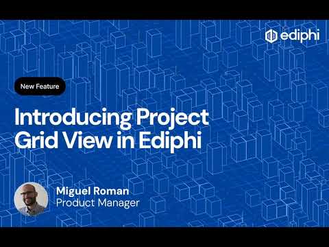 Project Grid View in Ediphi: Sort, Filter, and Group Every Project