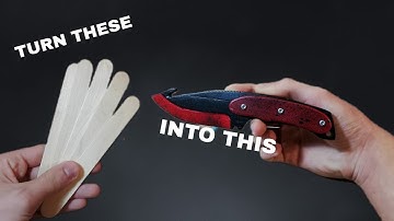 How to Make Popsicle Stick CS:GO knife