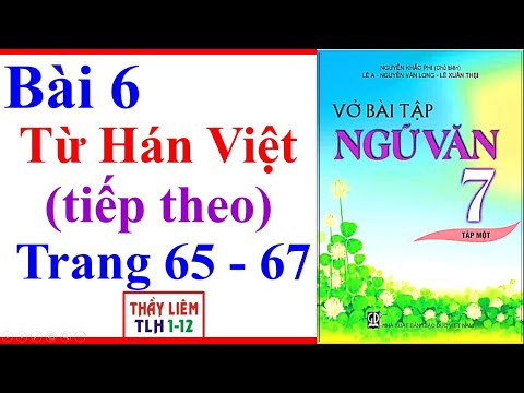 Video Vở Bài Tập Ngữ Văn Lớp 7 Bài 6 | Từ Hán Việt (tiếp... - youtube