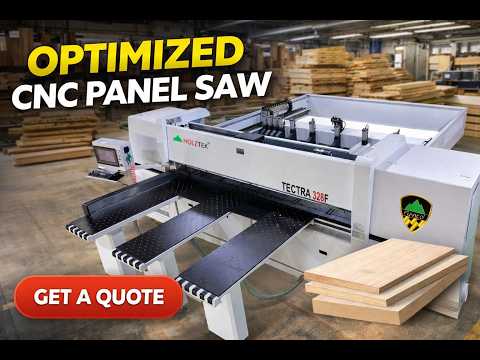 CNC Panel Saw Optimize 328F | High Precision Automatic Panel Cutting Machine for Wood Factory #cnc