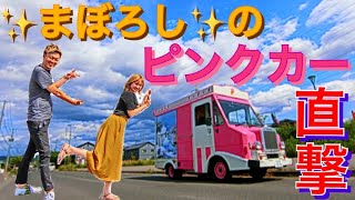 アイス 街でよく見かける可愛いピンクの移動販売車に直撃 Youtube