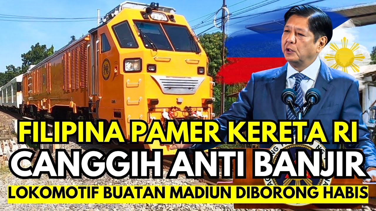 BANGGA! Filipina Pamer Kereta RI, Teknologi Anti Banjir Jadi Perhatian