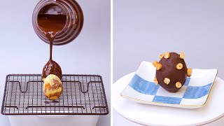 Egg shaped cake😊😍  | So Yummy Cake Tutorials | Easy Chocolate Cake | Master Cake | #Shorts