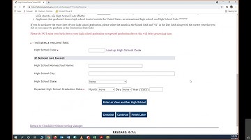 Early College Application Directions: ChattState
