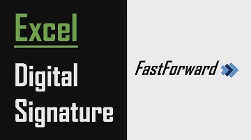 Excel Fast Digital Signature