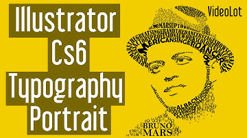 Adobe Illustrator Cs6 | Typography Portrait | Bruno Mars