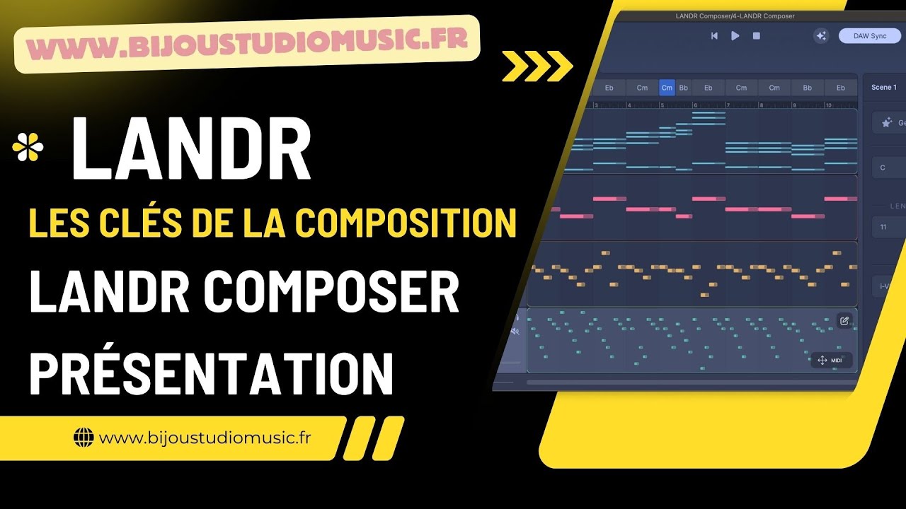 LANDR Gratuit Les clés de la composition LANDR Composer Présentation