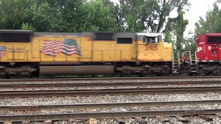 Celebrity CP  EMD SD30C-ECO and UP Engines Pull Stack Train Net Worth