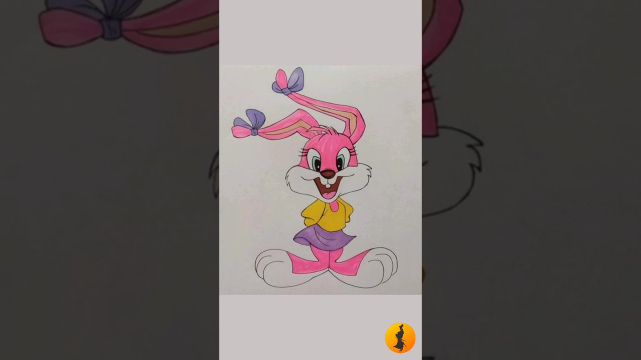 How to draw Babs Bunny | Easy drawing for kids 
