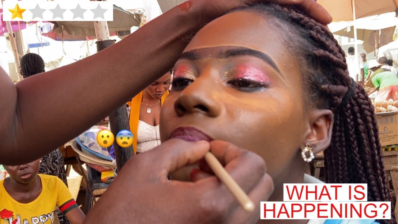 I DID MY MAKEUP IN THE MARKET AND I NEVER EXPECTED THIS😱 | WORST REVIEWED MAKEUP ARTIST IN NIGERIA
