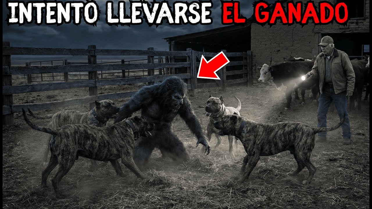 Perros de Presa Canario Destrozaron Al Hombre Lobo Que Intentó Llevarse El Ganado Del Anciano
