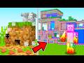 Evoluí CASA de POBRE até CASA de MILIONÁRIO no Minecraft