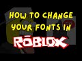 How I Change My 𝓕𝓸𝓷𝓽𝓼 In Roblox 