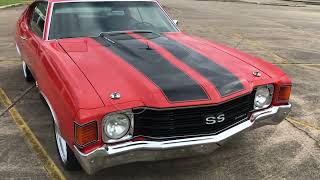 MY 72 CHEVELLE SS WITH 18’s AND 20’s STAGGERED TORQUE THRUST