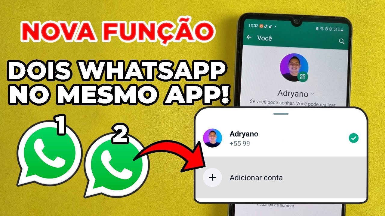 Como Usar Dois WhatsApp No Mesmo Aplicativo do WhatsApp (Nova Função ...