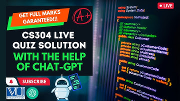 CS304 LIVE VU QUIZ 1| Get Full Marks Guaranteed 💯✍️ |🔥 Hack🔒Quiz Firewall | Virtual University 🎓