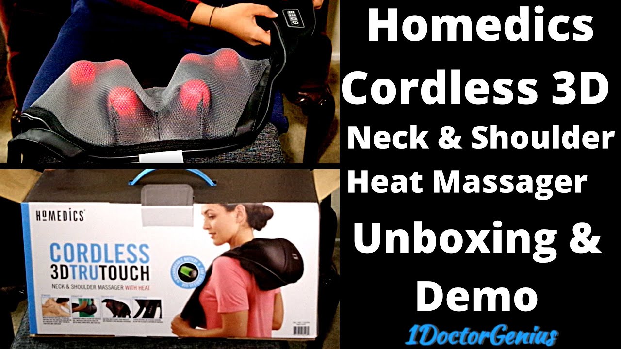 HoMedics Cordless Neck & Shoulder Massager with Heat #NMS-730H NEW