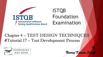 ISTQB Foundation Level Certification 2011 | 4.1 Test Development Process