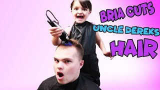 Bria Shaves Uncle Dereks Hair