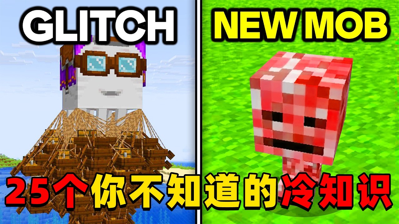 我的世界：25个你不知道的冷知识，快来看看你了解几个？