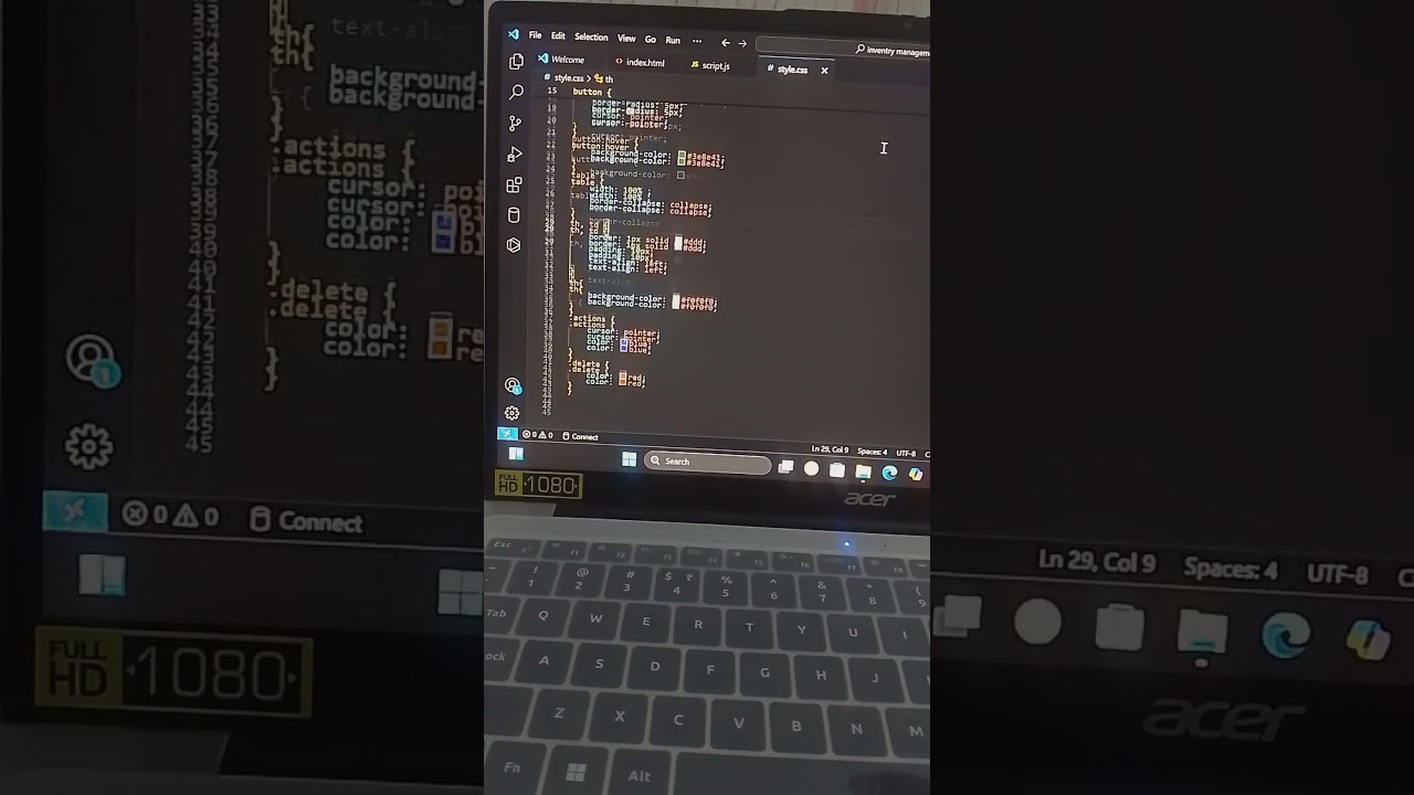 Inventory management system|| Html ||Css #coding #html #css #CodingWithAnkita