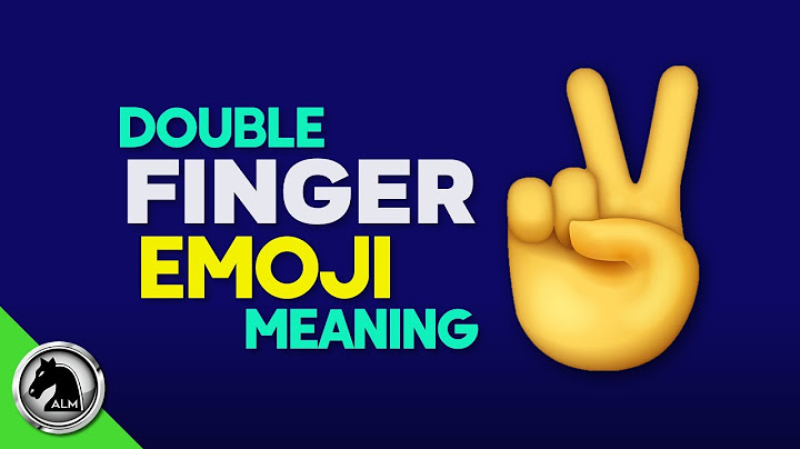 Double finger emoji meaning ✌ Victory hand Peace Sign