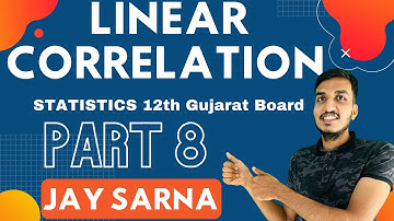 Linear Correlation Rank correlation #8 | Statistics | 12th Gujarat board | Jay Sarna