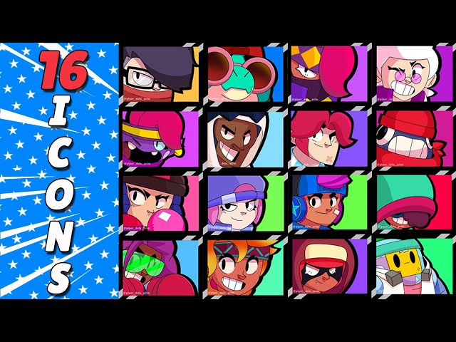 All Skin Icons In Brawl Stars  Made By Gonzaleonel.m 